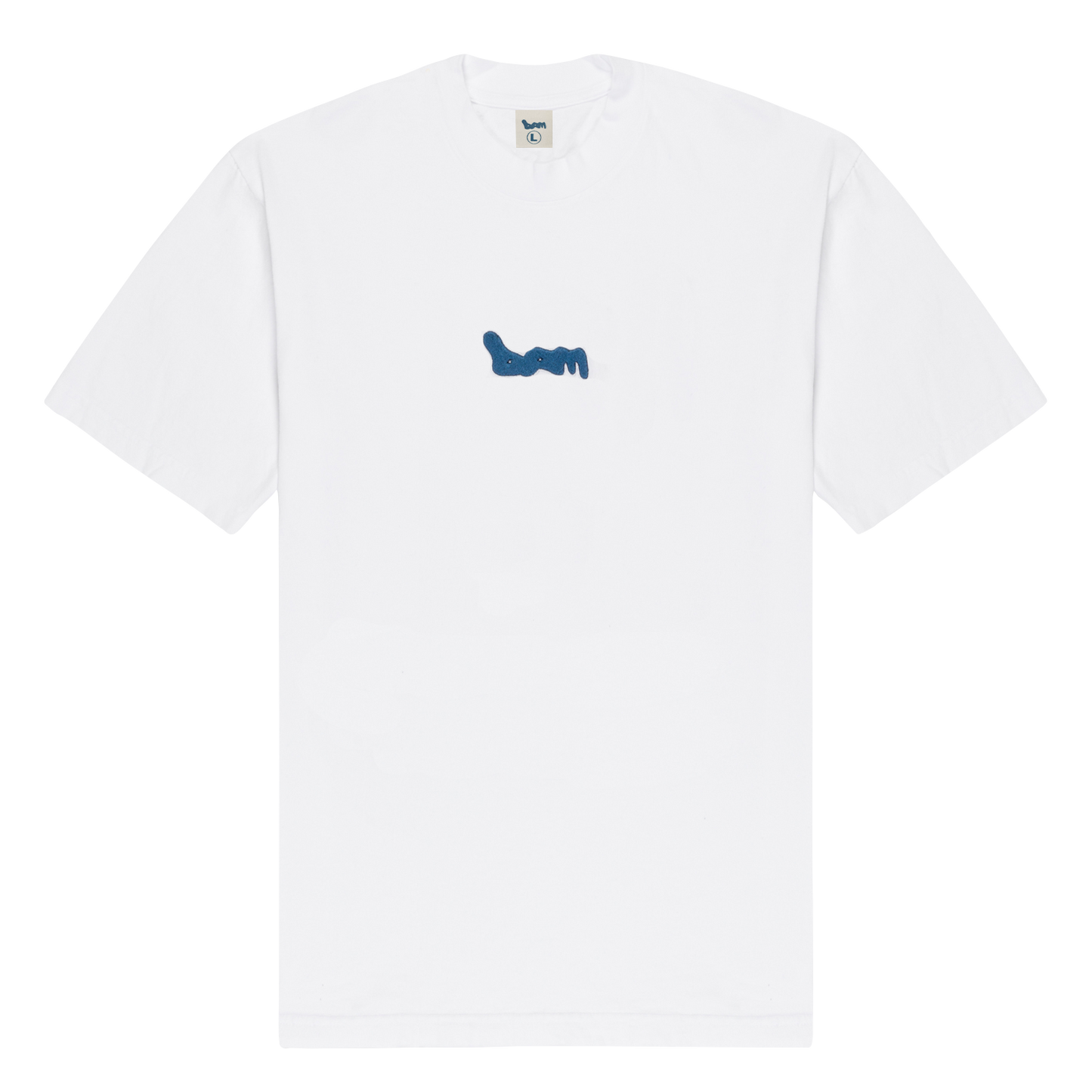 BAM Logo 3D Embroidered White Tee