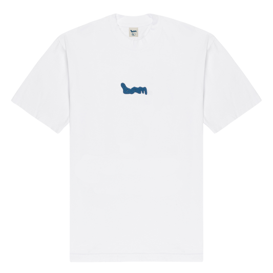 BAM Logo 3D Embroidered White Tee